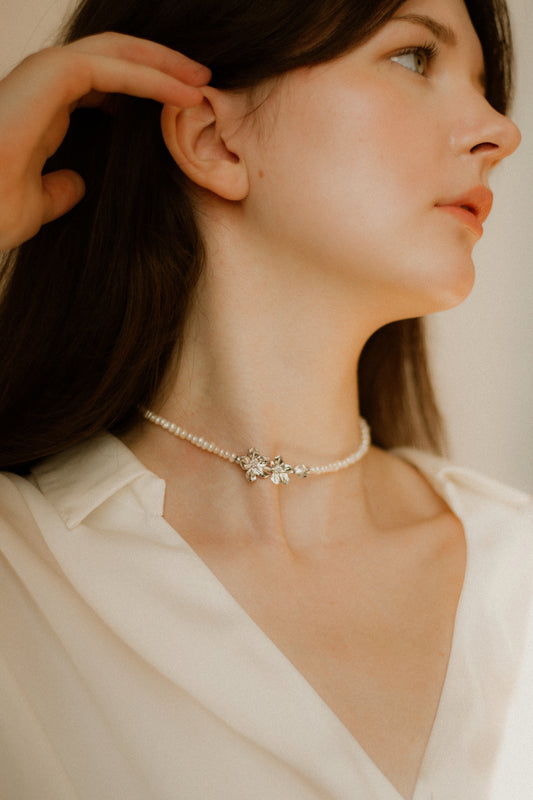 Чокер TSVIT срібло з родіюванням