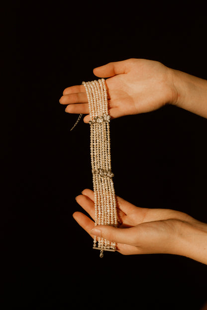 Чокер TSVIT (multi-layered) срібло з родіюванням