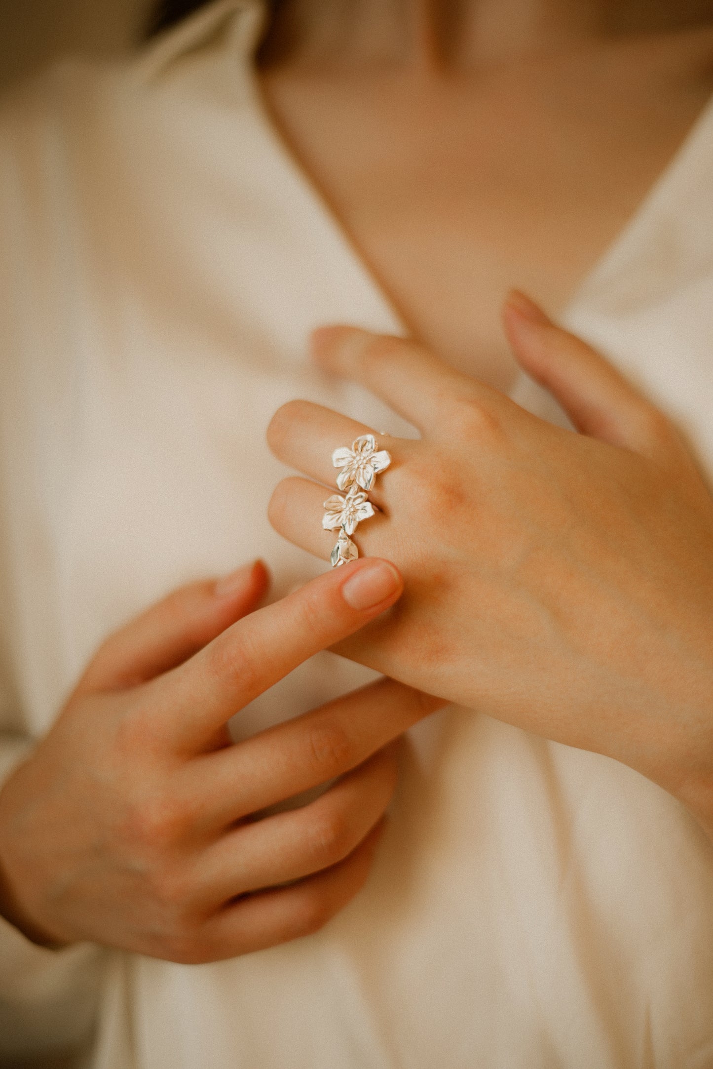 Каблучка TSVIT срібло з родіюванням